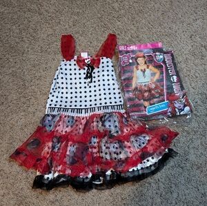 Monster High Dress Costume Creeperific Dress Girls Size 6+